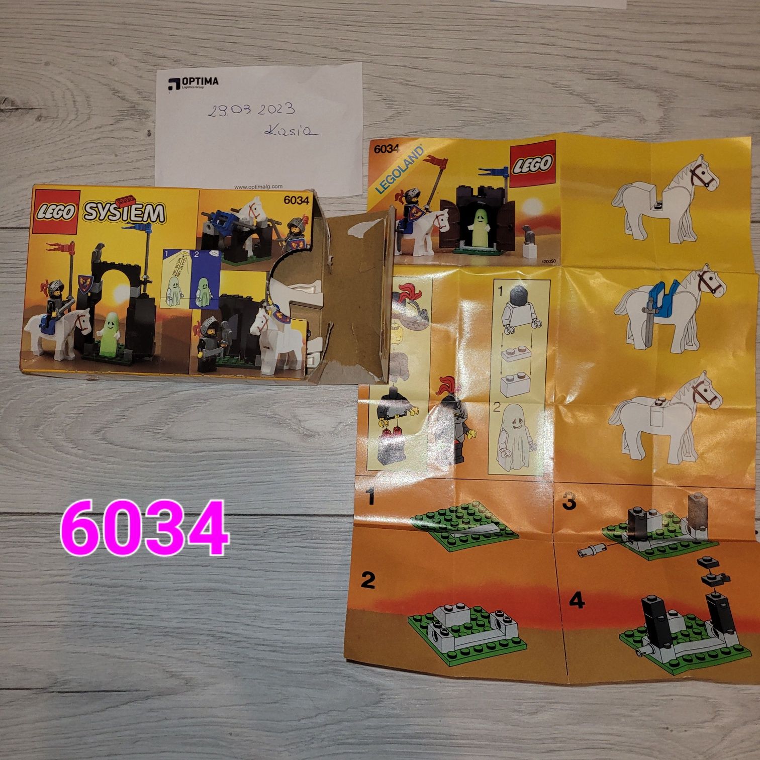 LEGO  6034 Castle - Świecący duch Black Monarch's Ghost  lata 90