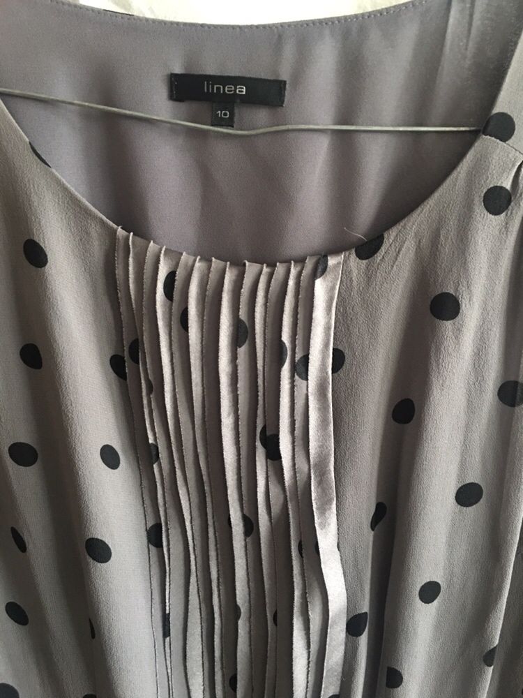 Sukienka w grochy , rekaw 3/4 , rozmiar S