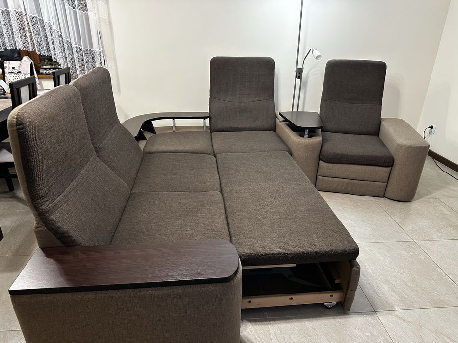 Narożnik modułowy z funkcją spania 280x250