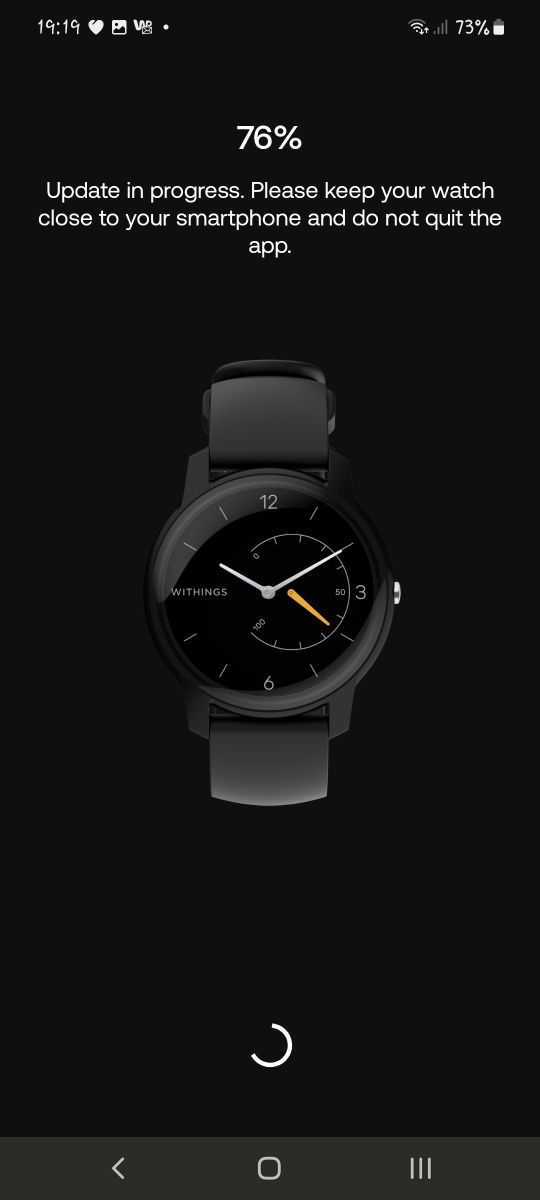 Zegarek Withings hybrydowy.