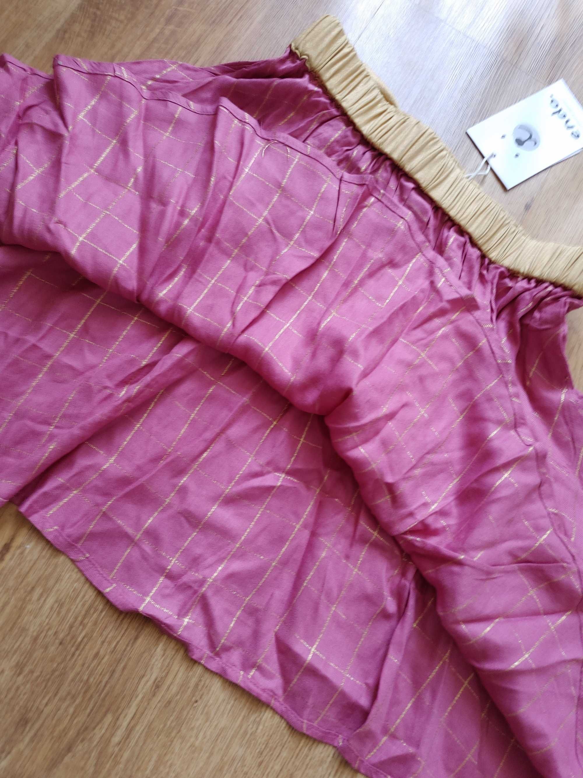ENDO cudna spódnica w kratę kokarda 152cm 9l+ nowa