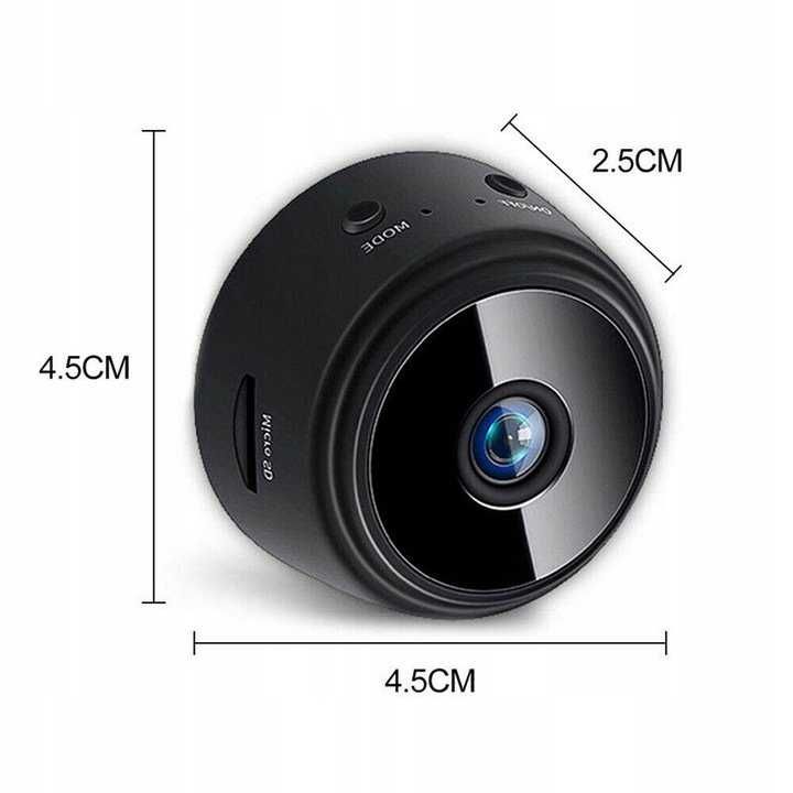 NOWA Mini kamera bezprzewodowa szpiegowska WiFi detekcja ruchu kamerka