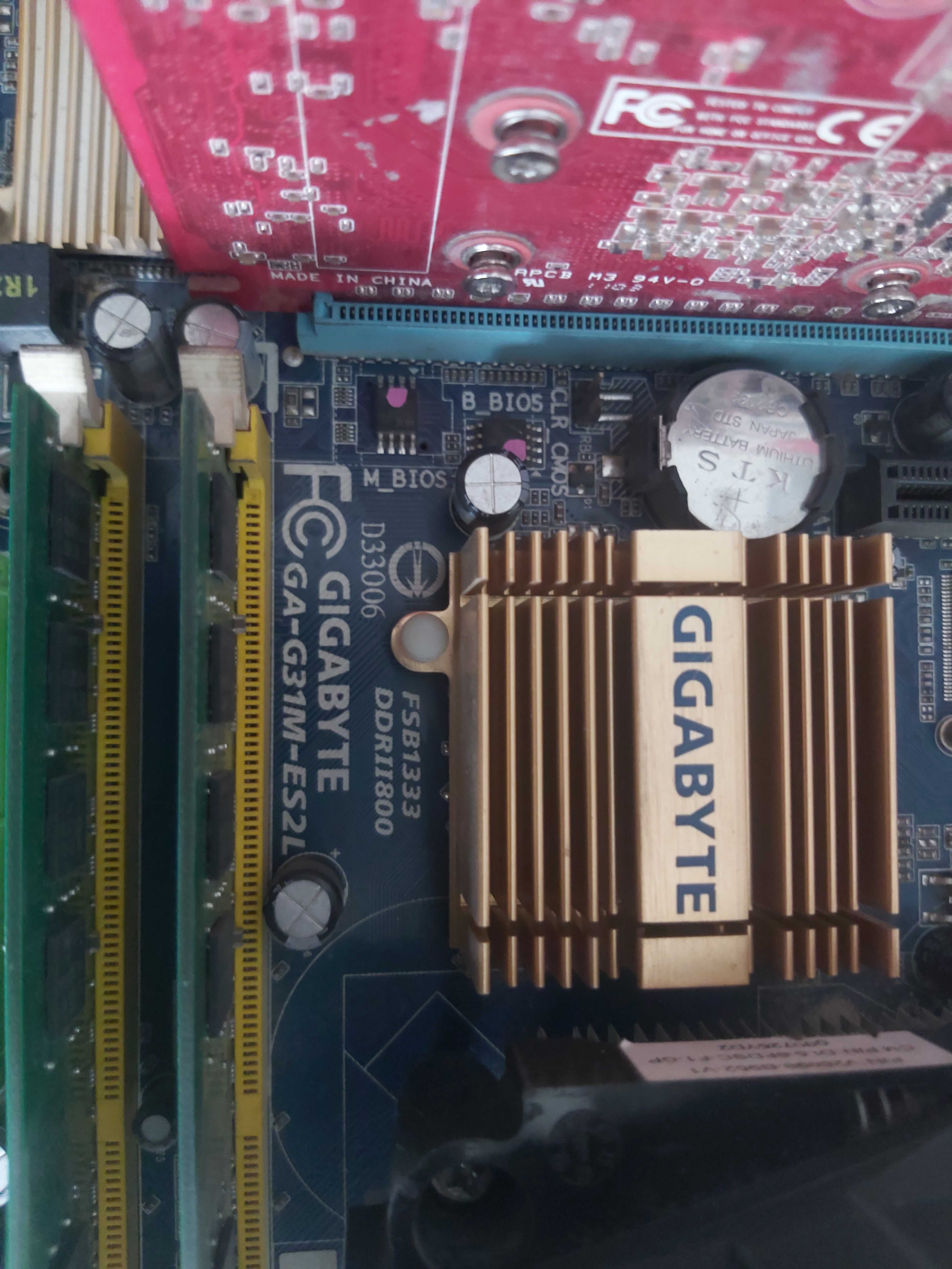 Płyta GiGABITE + gForce GT440 + E8400 + 4GB Ram Wszystko Sprawne !