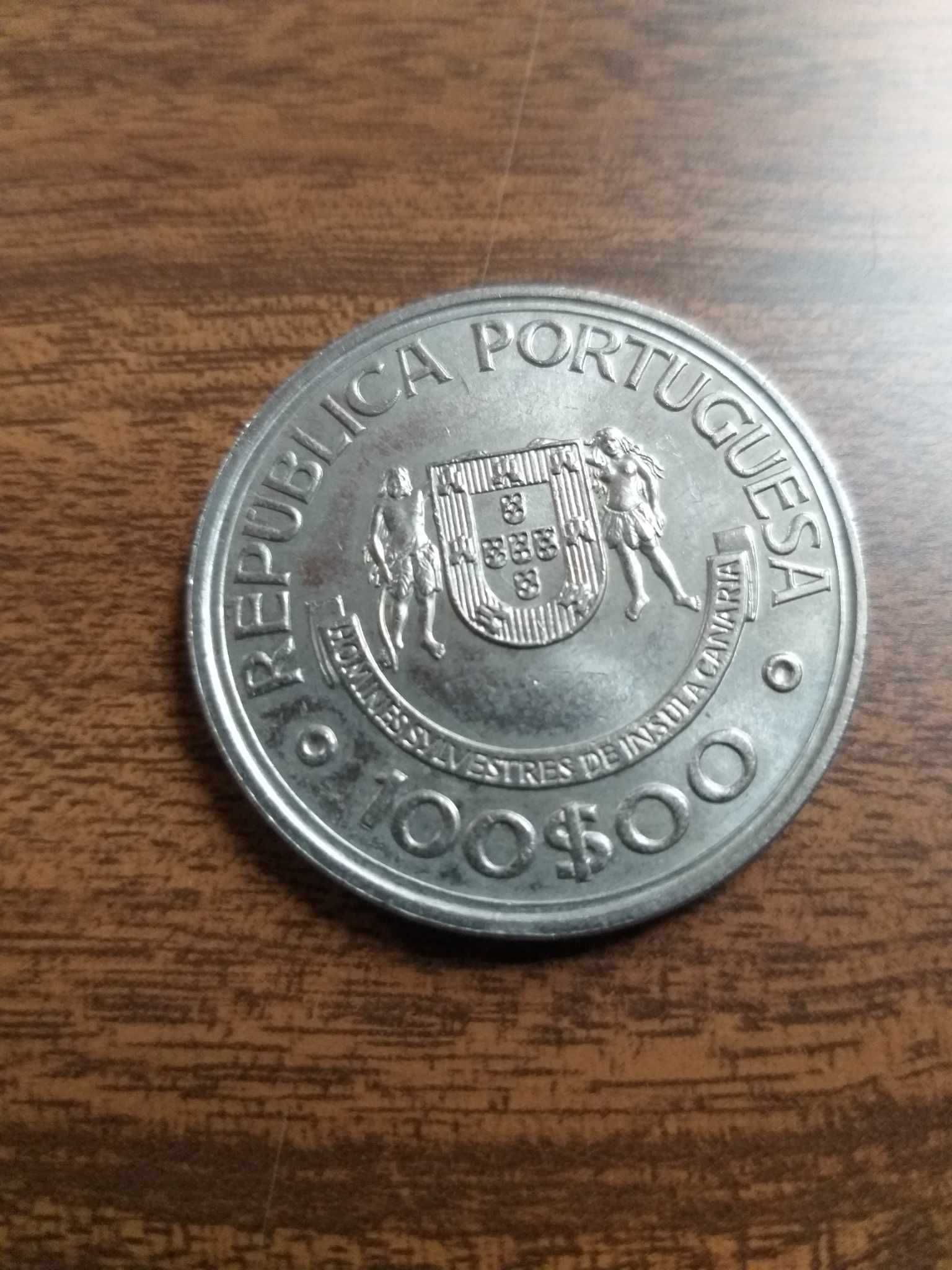 Moeda Comemorativa Portugal 100 escudos, 1989 Série Descobrimentos