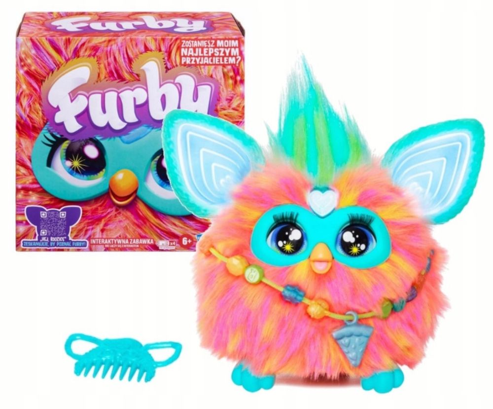 FURBY 2.0 Interaktywna maskotka Koralowa F6744 malo uzywana jak nowa