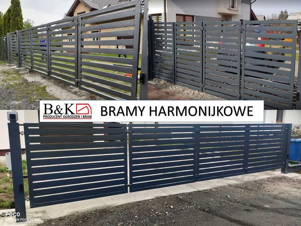 SZYBKA WYCENA! Brama harmonijkowa na każdy wymiar ! Brama na lata!