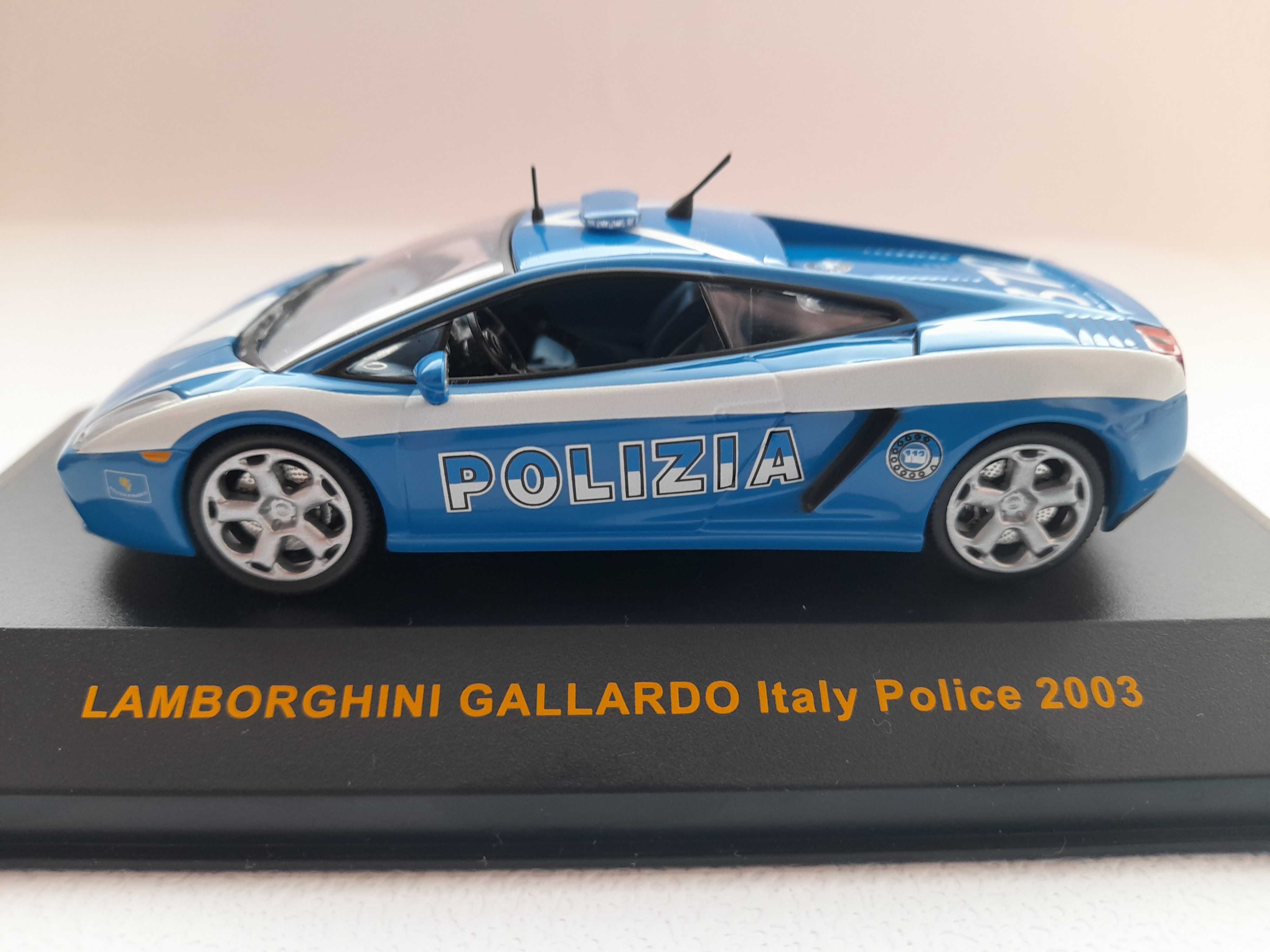 Коллекционная модель IXO Lamborgini Gallardo Italy Police 2003, 1/43