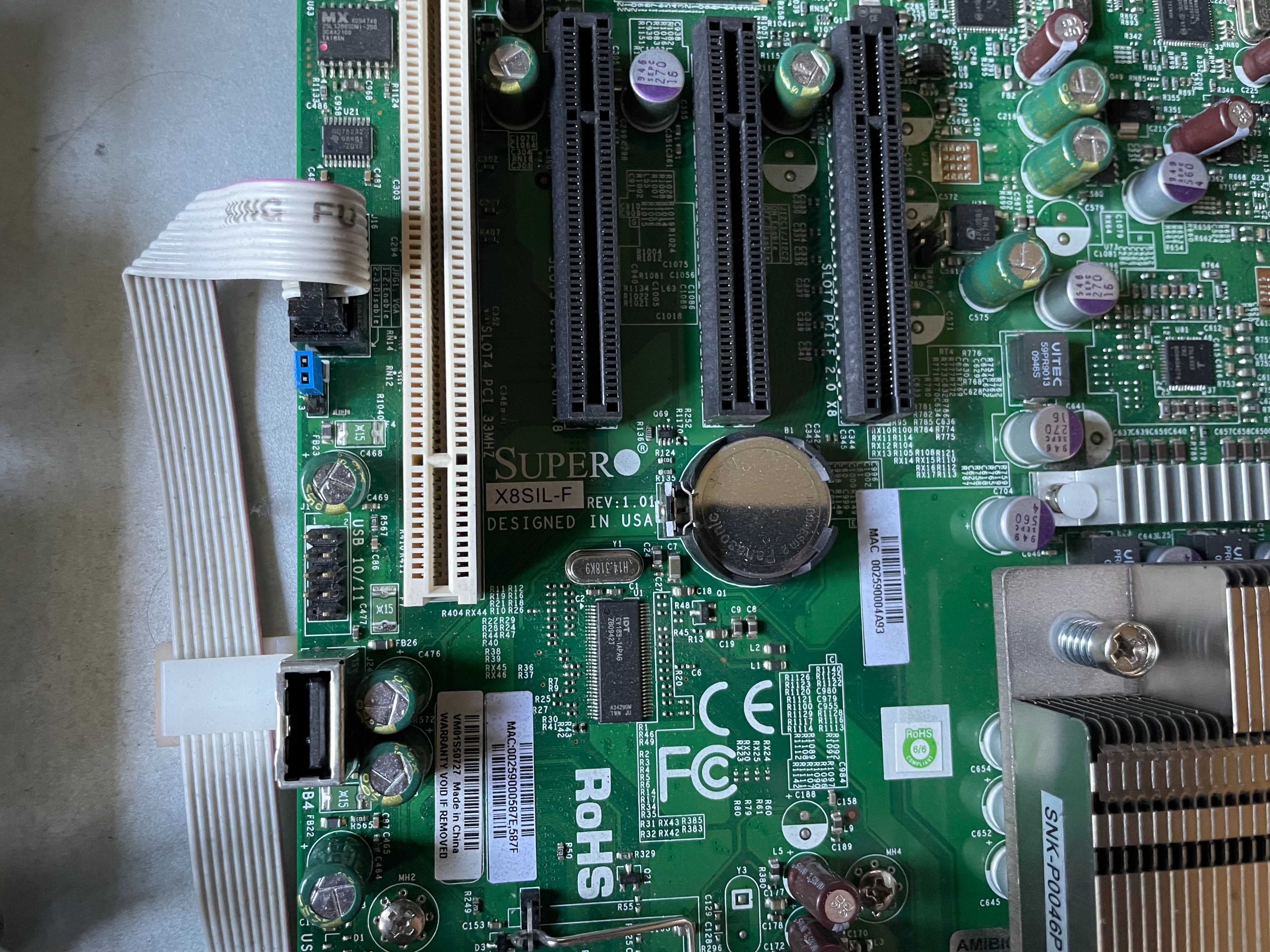 Сервер 1U Supermicro X8SIL-F, Intel XEON X3430 (2.40 Ghz), 8Gb DDR3