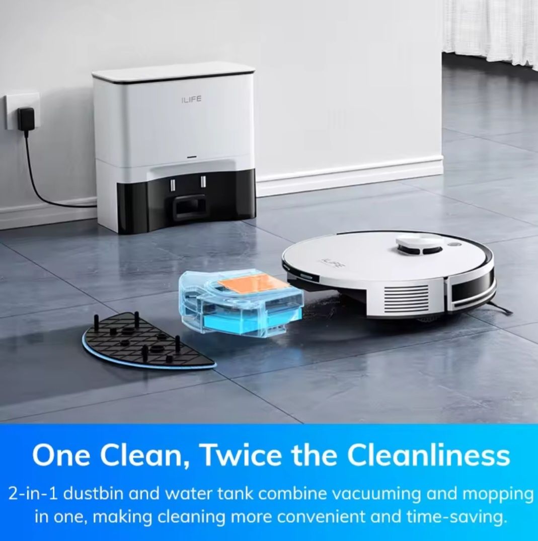 ILIFE A30 Pro – Robot Odkurzający 5000Pa z Mopem i Stacją 2w1