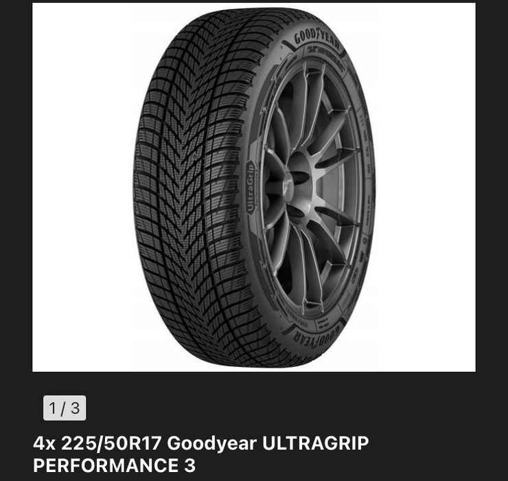 Goodyear ULTRAGRIP Performance3 225/50/17