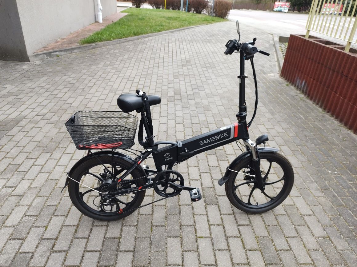 SAMEBIKE rower elektryczny miejski (bateria do wymiany)