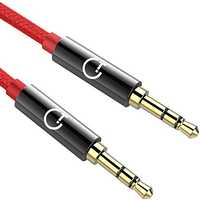 Kabel audio pozłacany jack 3,5mm długość 1.5M