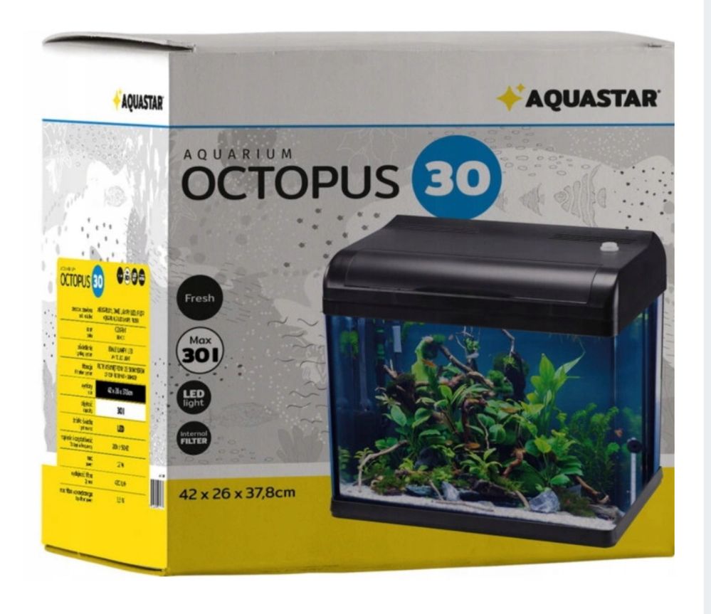 Akwarium Zestaw Aquastar Octopus 30l