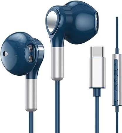 Słuchawki przewodowe do Samsung Galaxy niebieskie