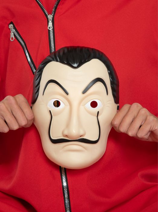 Fato Carnaval e/ou Halloween “La Casa de Papel”+ mascara Salvador Dali