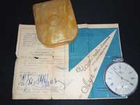 часы Луч новые в упаковке с документами 12.11.1961 г.