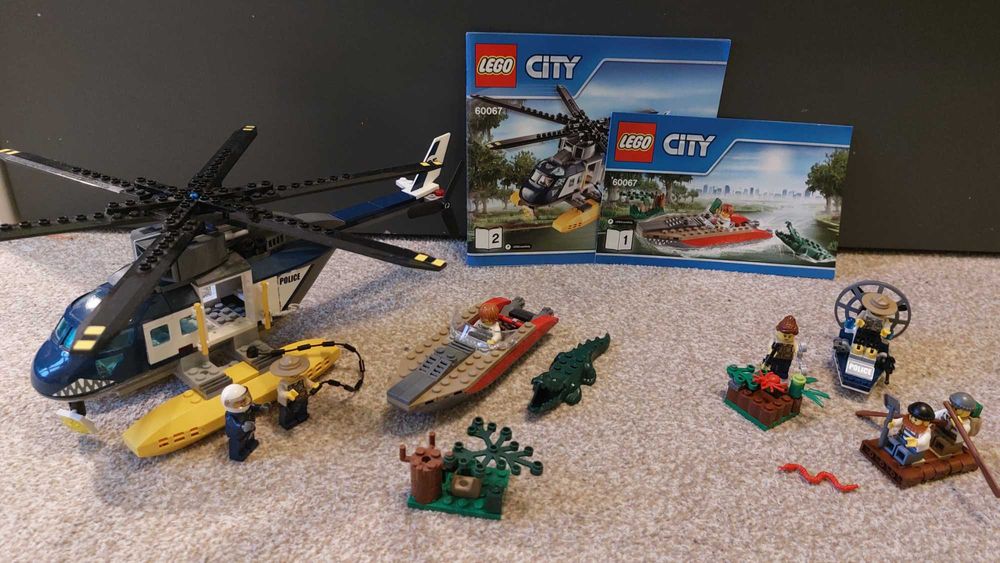 Lego City 60067 Pościg śmigłowcem + 60066 Policja wodna