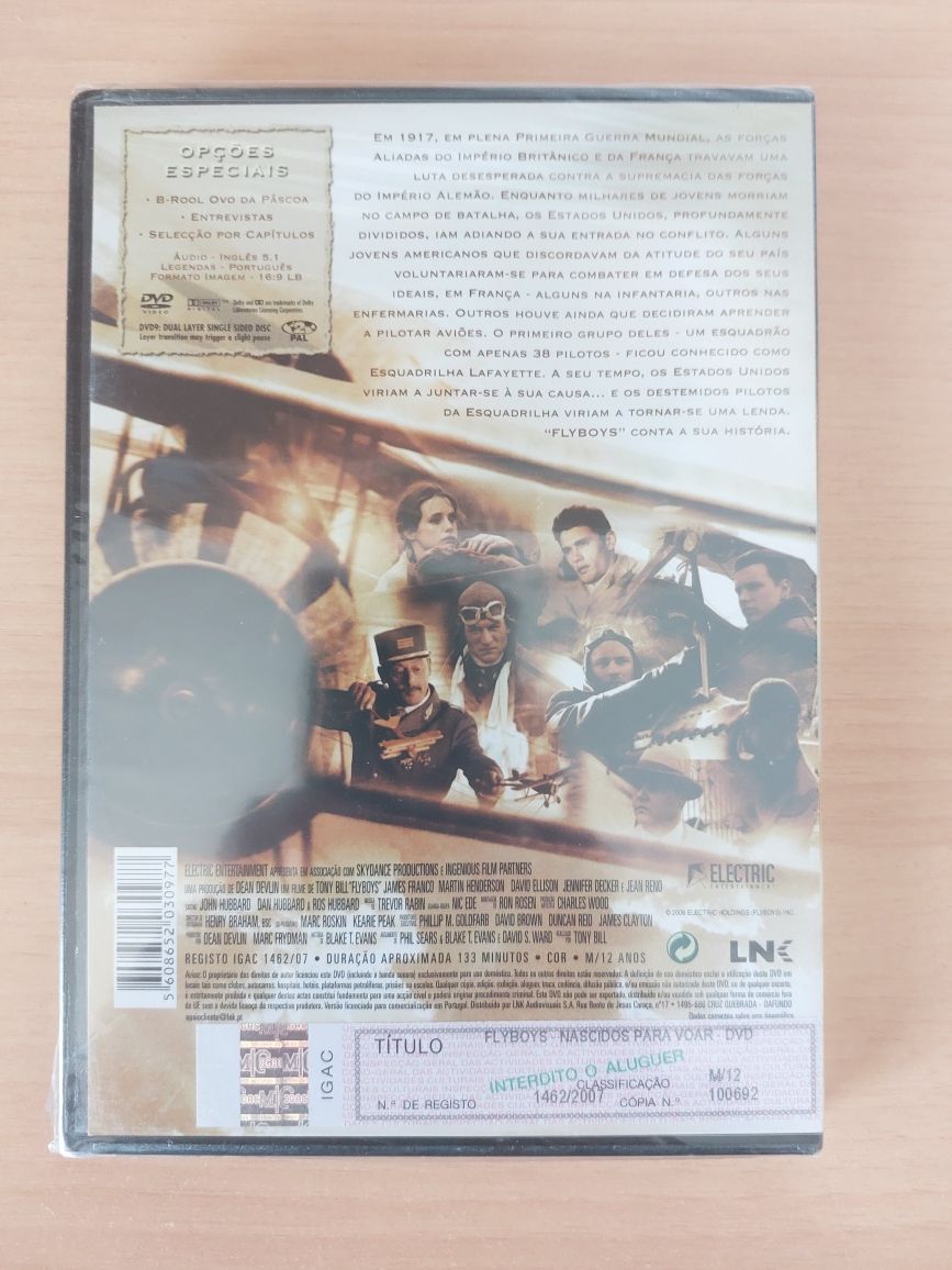 DVD Novo e Selado - Fly Boys / Nascidos para Voar