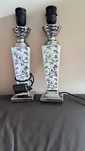 Para stylowych lamp bez ramy. Vintage