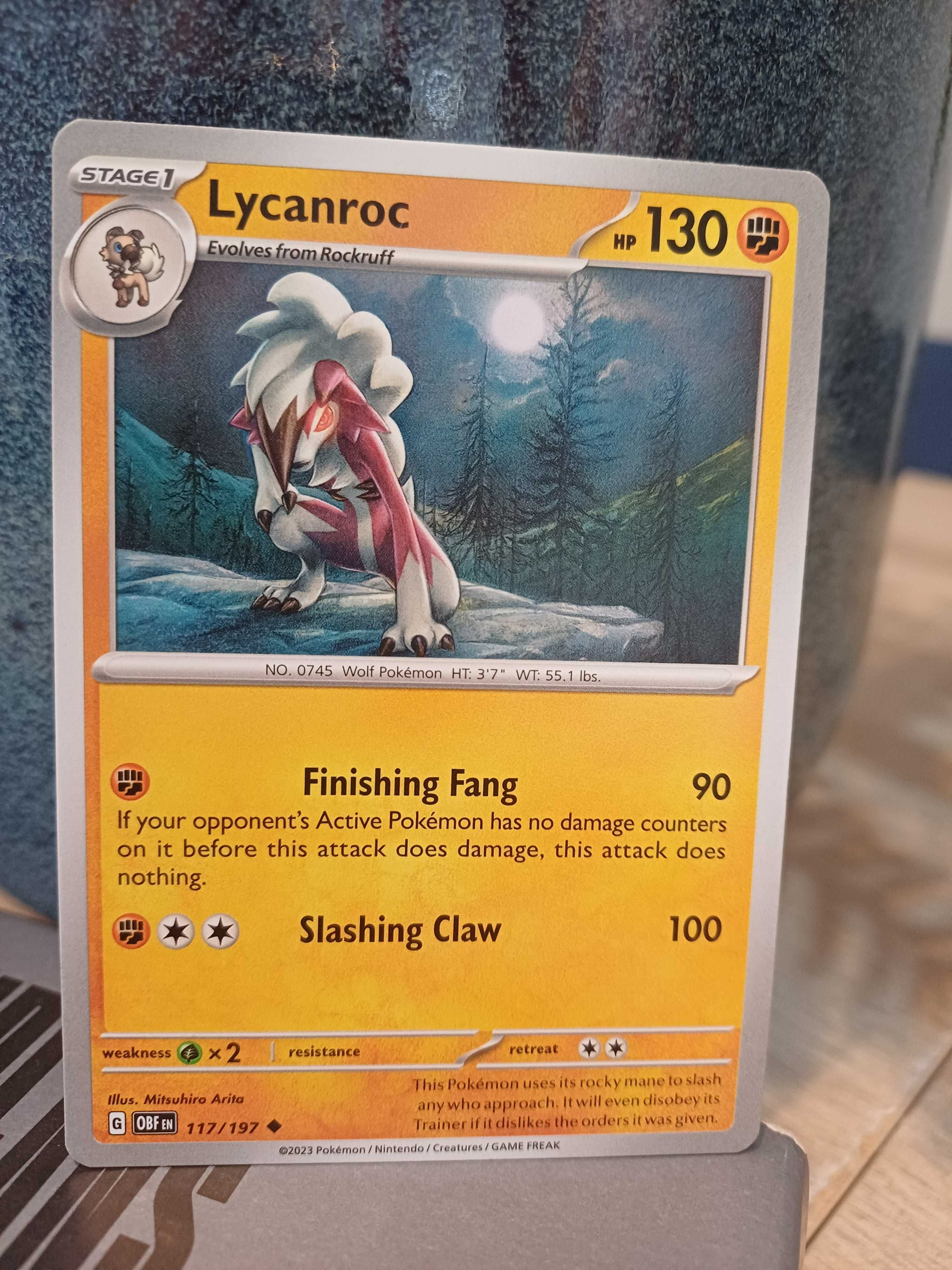 Carta Pokémon Lycanroc #117