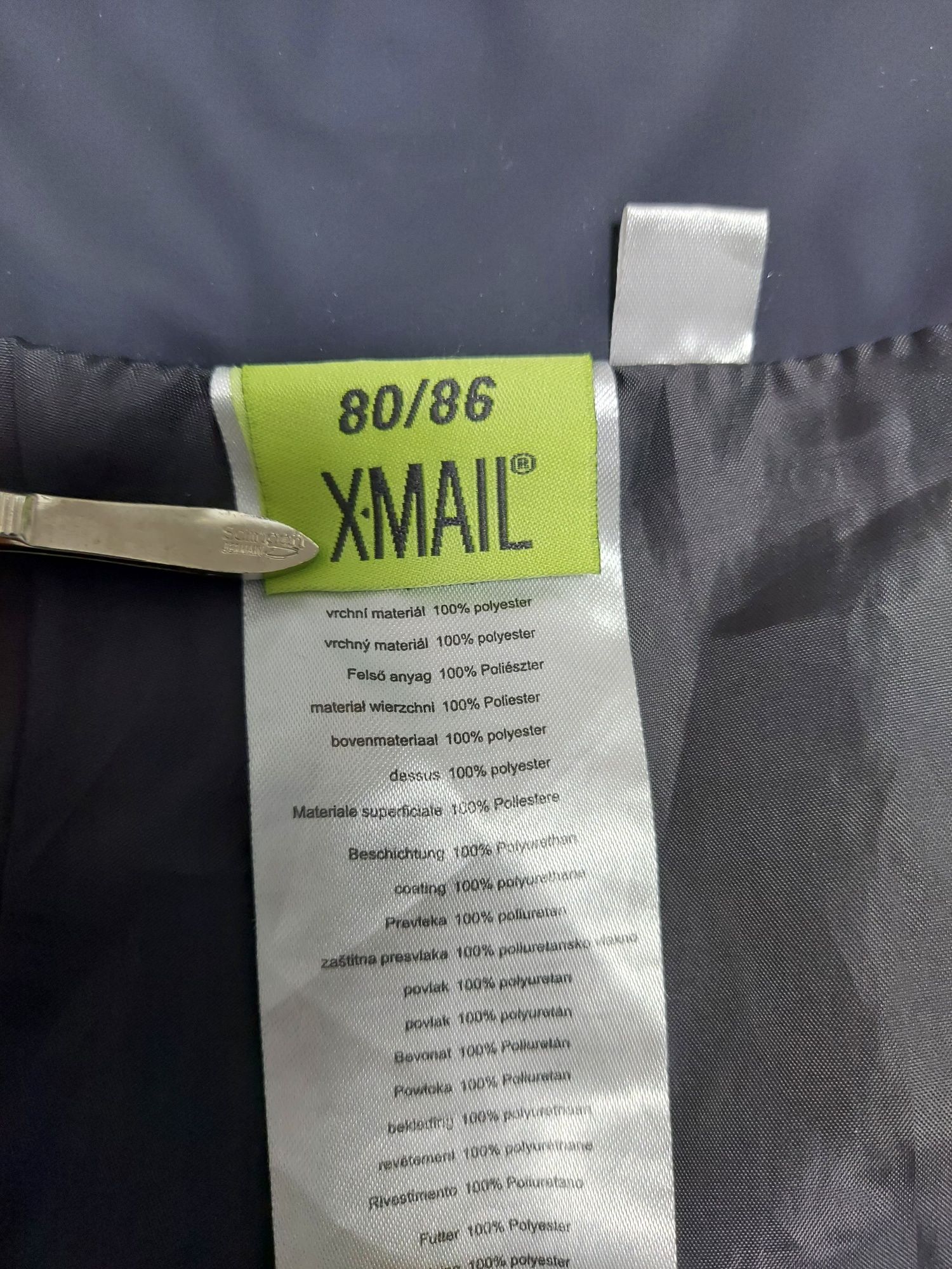 Spodnie przeciwdeszczowe X-Mail roz.80-86 podszewka śliska