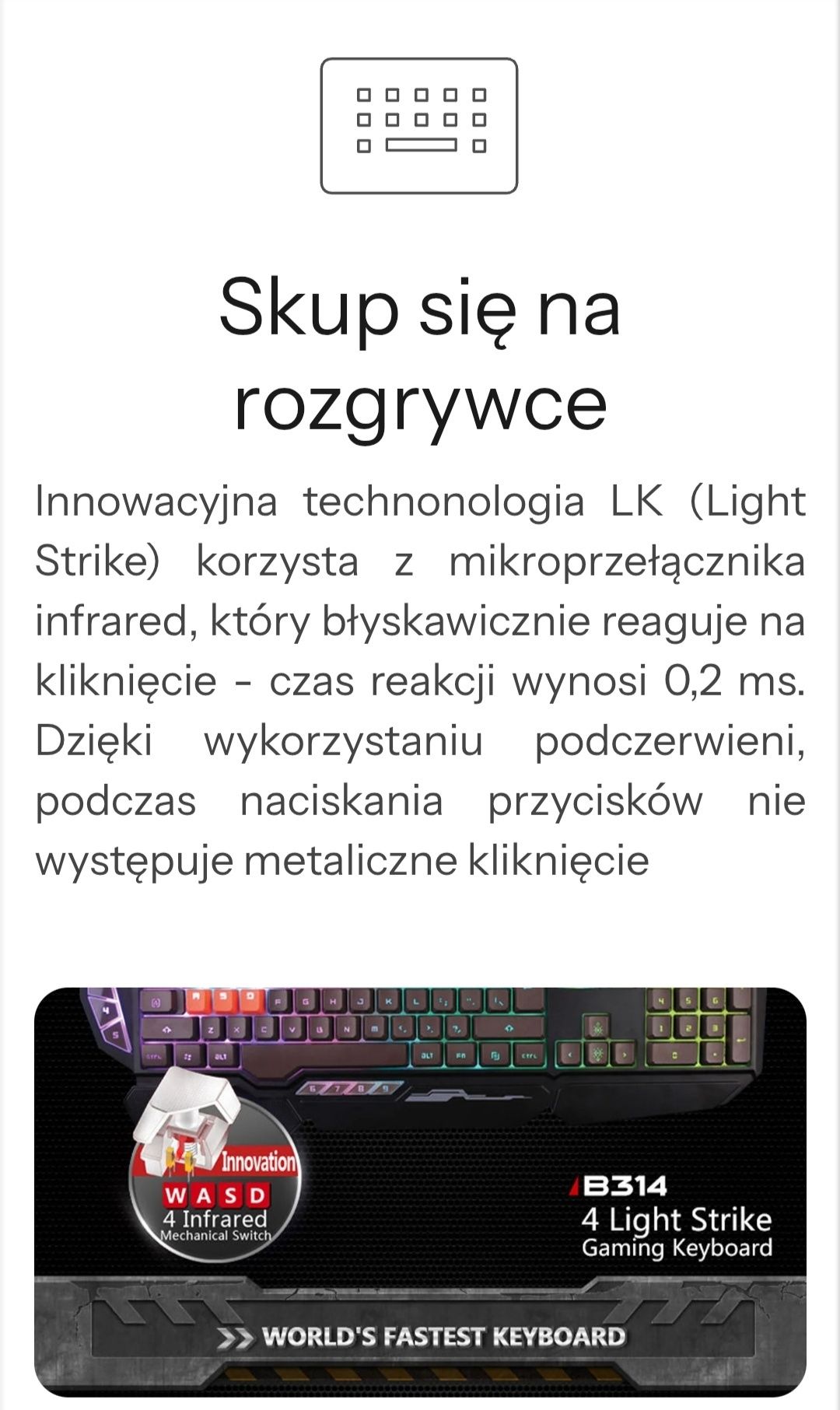 Klawiatura A4Tech Bloody B314