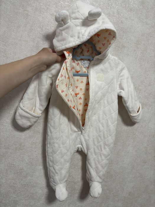 Дитячий комбінезон демісезонний велветовий 3/6 м