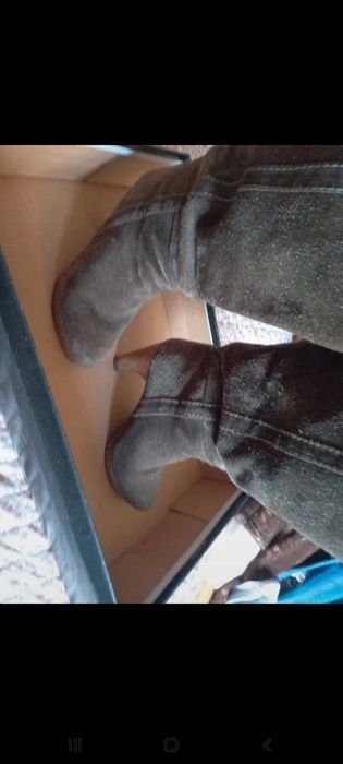 Botas de cano e salto alto, caqui/camel - 36 - Bershka