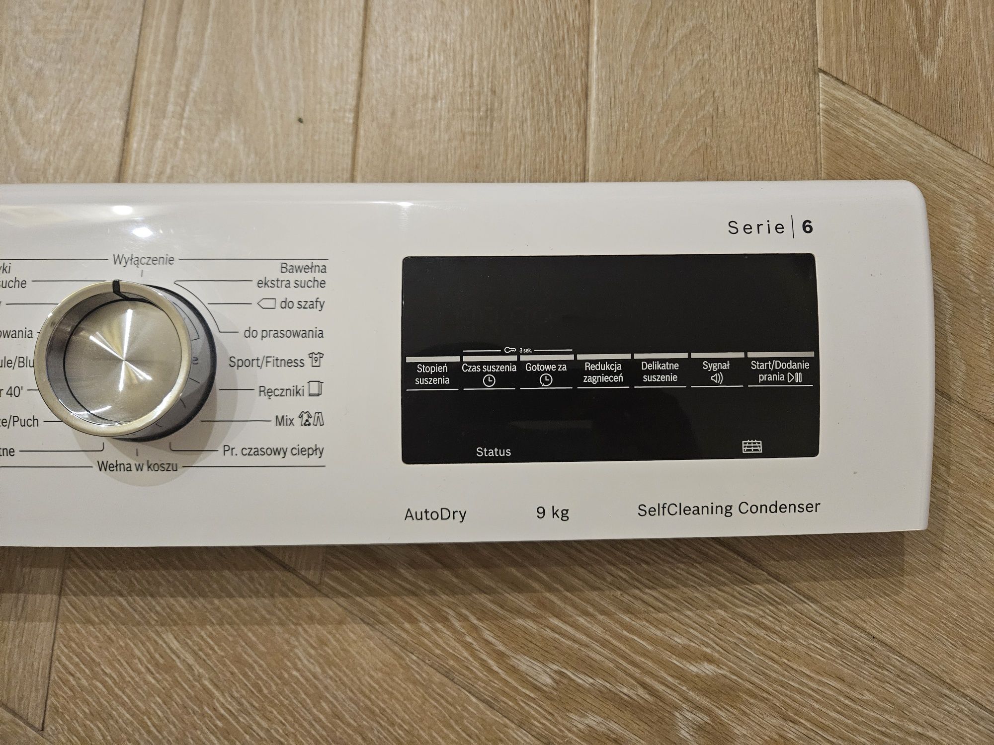 Programator, moduł sterujący, panel przedni, Bosch Serie 6, suszarka