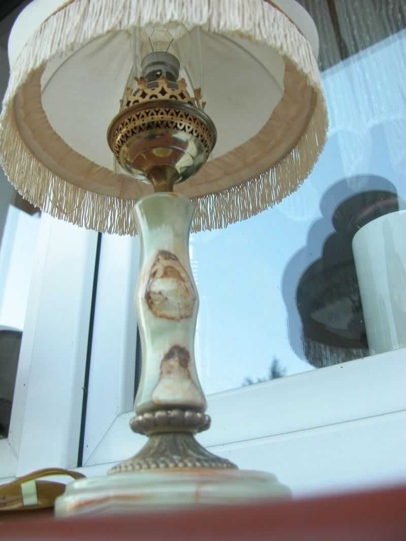 stara angielska lampa/ lampka z kamienia