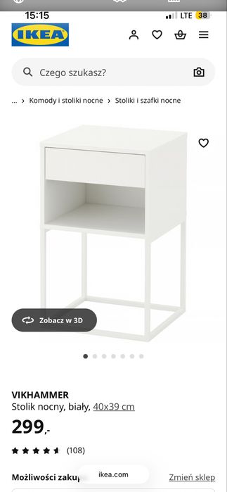 Łóżko Malm + 2 pojemniki + materac jysk + 2 szafki nocne