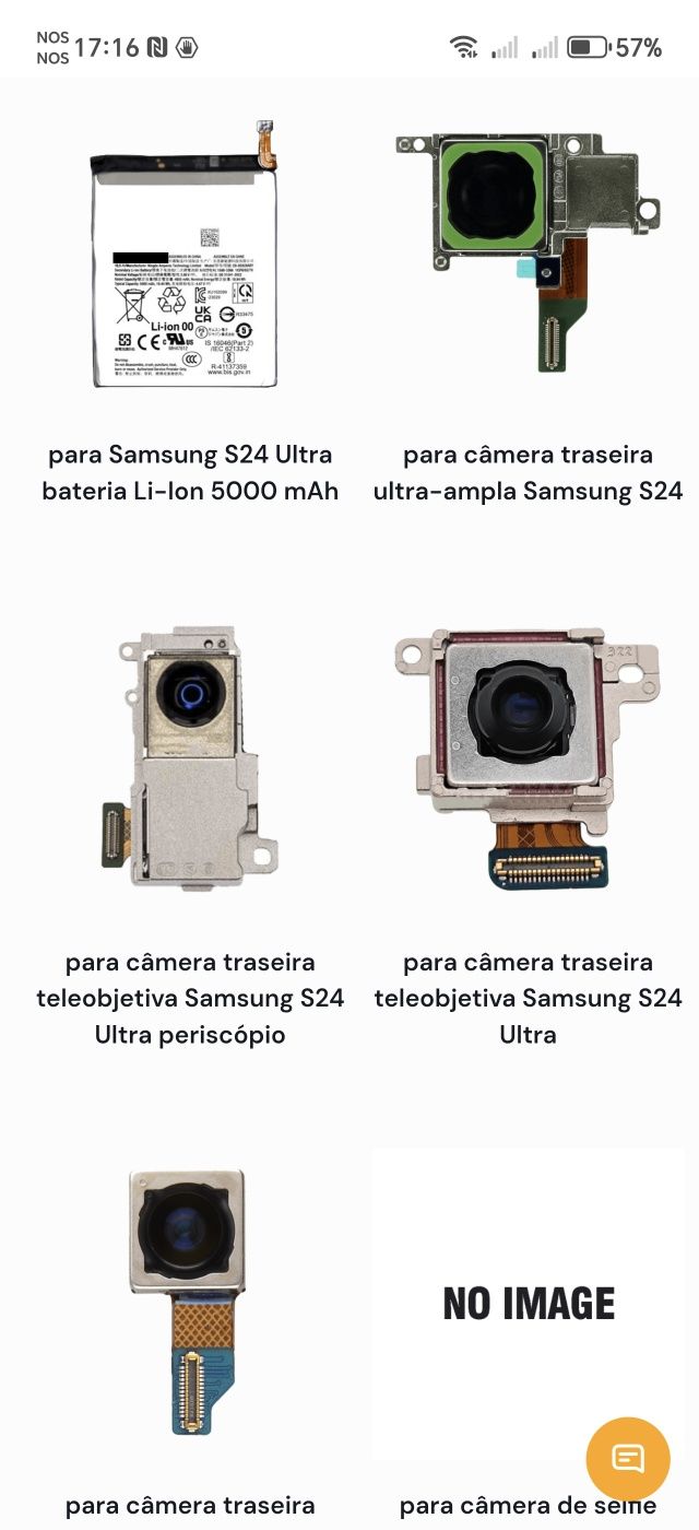 Samsung S24 Ultra 5G Para Peças Novos Preto Titanium
