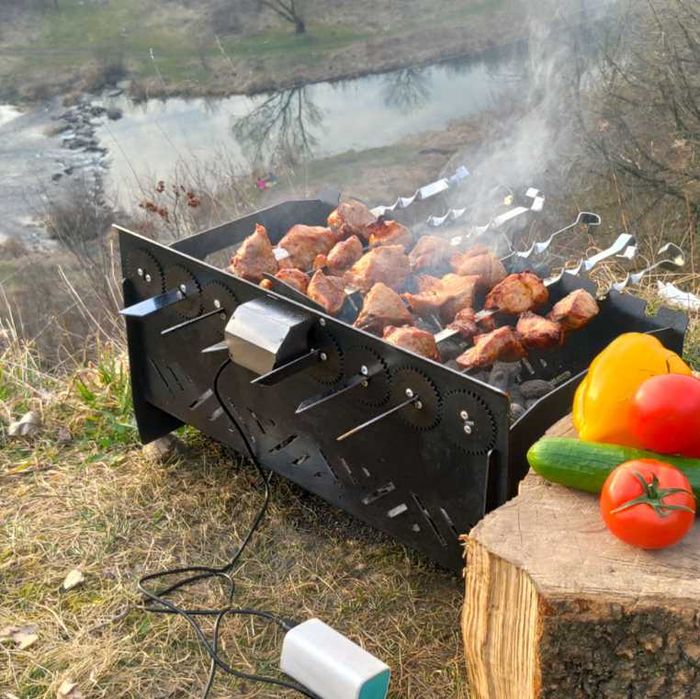 Автомангал мангал з мотором автоматичний мангал
