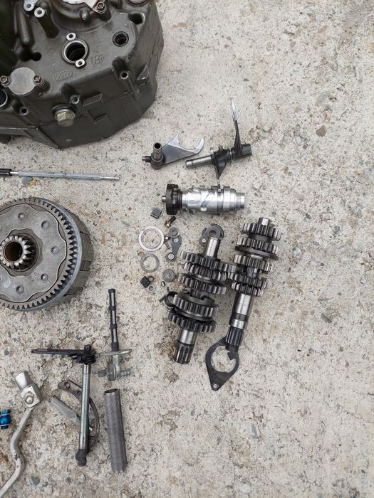 Husqvarna te 450 kartery skrzynia sprzęgło gaźnik wał wydech silnik