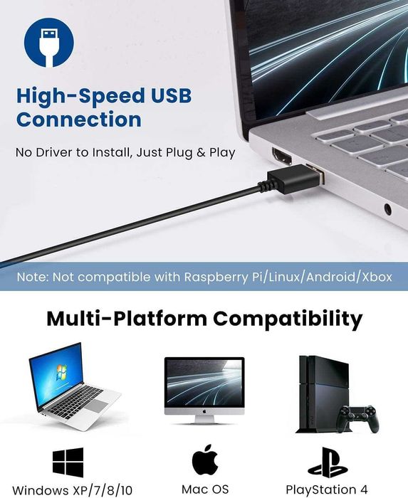 Mikrofon PC USB pojemnościowy przycisk wyciszenia gier stream EGM-01