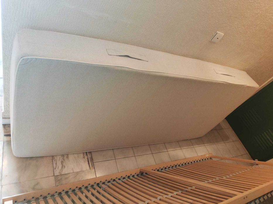 Beliche estrutura cama alta 90x200 cm VITVAL com colchão