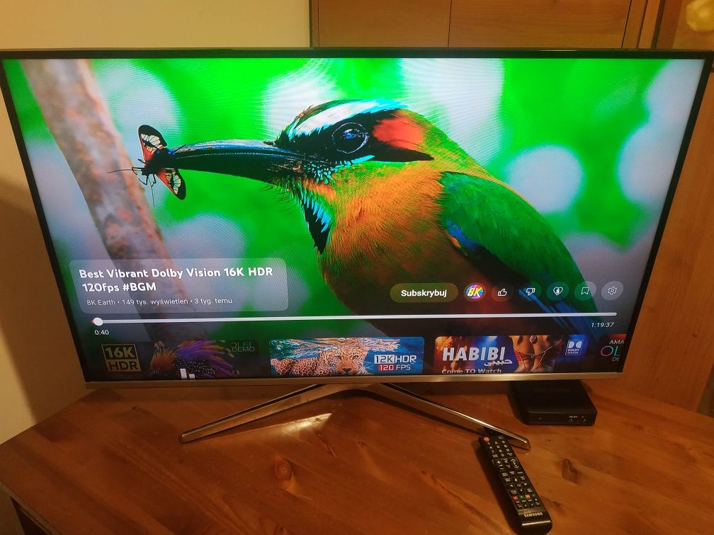 TV 40" Samsung + Smart TV dekoder WIFI YouTube Netflix  Android