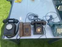 Telefone Antigo 1953 + telefone parede+ telefone madeira+ telefone azu