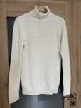 Kremowy sweter golf Xs H&M