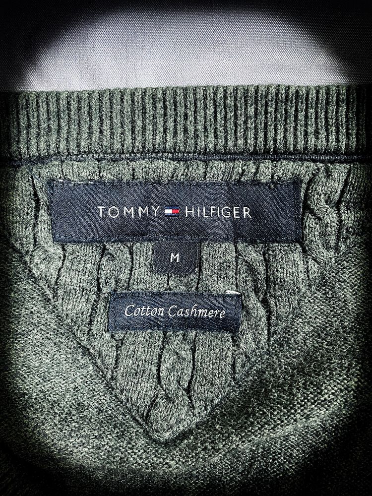Stylowy Czarny Męski Sweter «Tommy Hilfiger» Roz: M