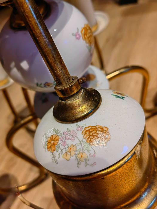 Żyrandol porcelanowy z 1960