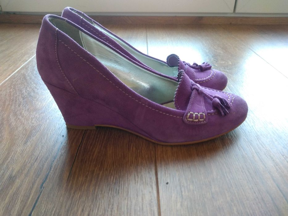 Buty trzewiki półbuty na koturnie 38 Prima moda