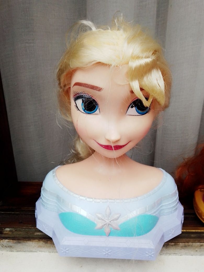 Cabeça Ana e Elsa Frozen originais