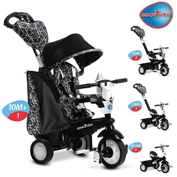 SMART-TRIKE Rowerek Chic 4w1 czarno/biały STCTS81055