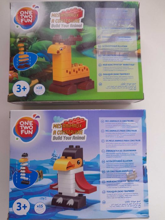 Construção animais, tipo lego, NOVO