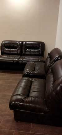 Мягкая мебель офисная «Визит» кожзам как новая диван 2 кресла
