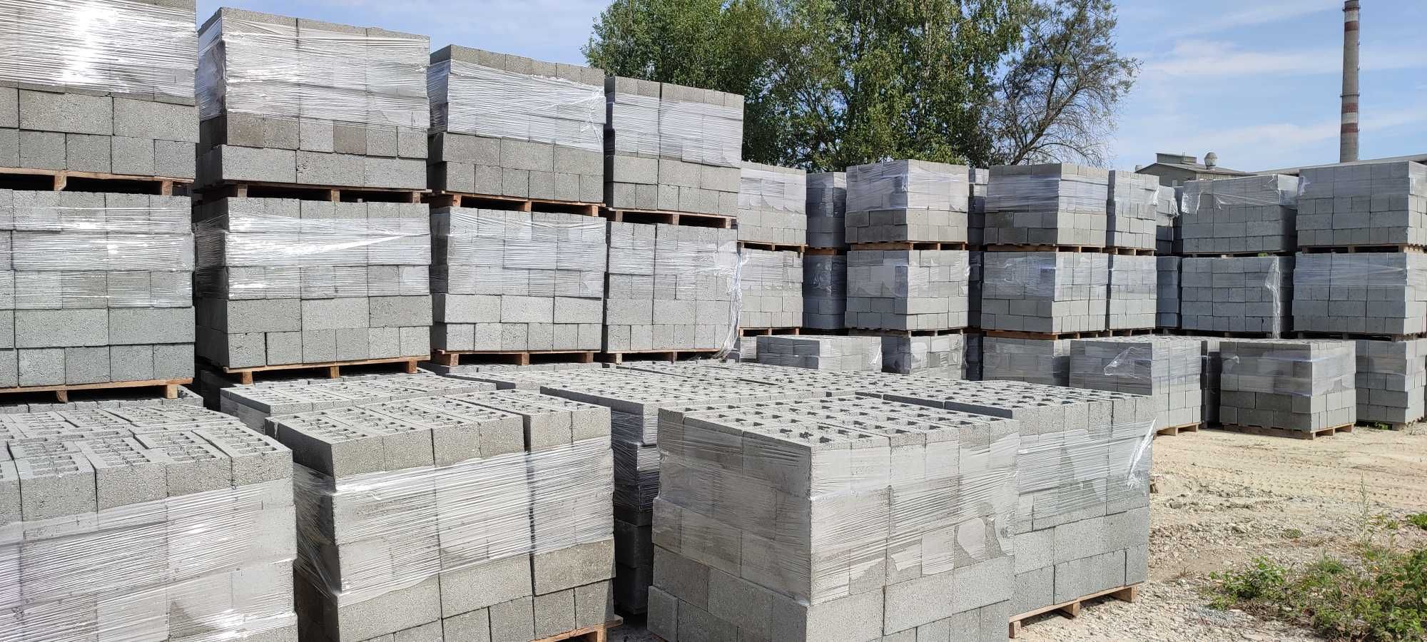 Шлакоблок 390х190х190 мм, перегородковий 390х190х100. Меденичі
