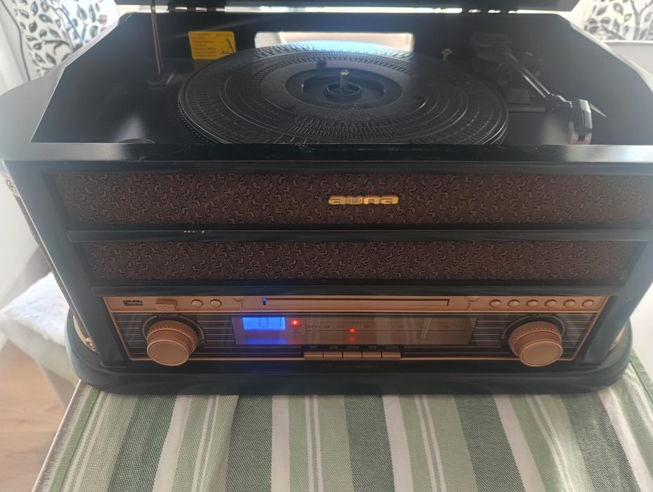 Mini wieża gramofon Auna Epoque 1908 Dab