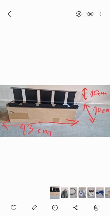 Organizer podbiurkow7 na kable 43cm