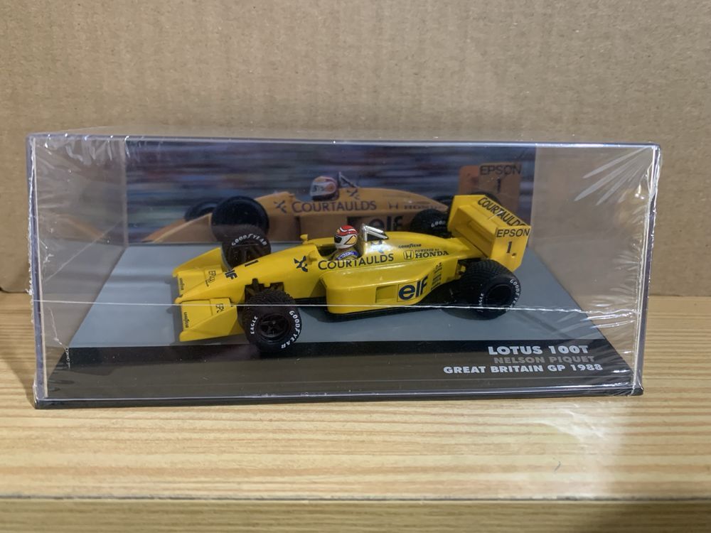 Miniatura 1/43 F1 Lotus 100T, Nelson Piquet, Great Britain GP 1988